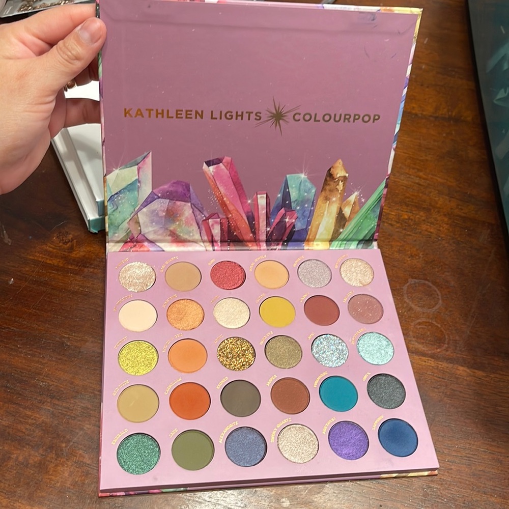 Kathleen lights X Colourpop so jaded eyeshadow palette
